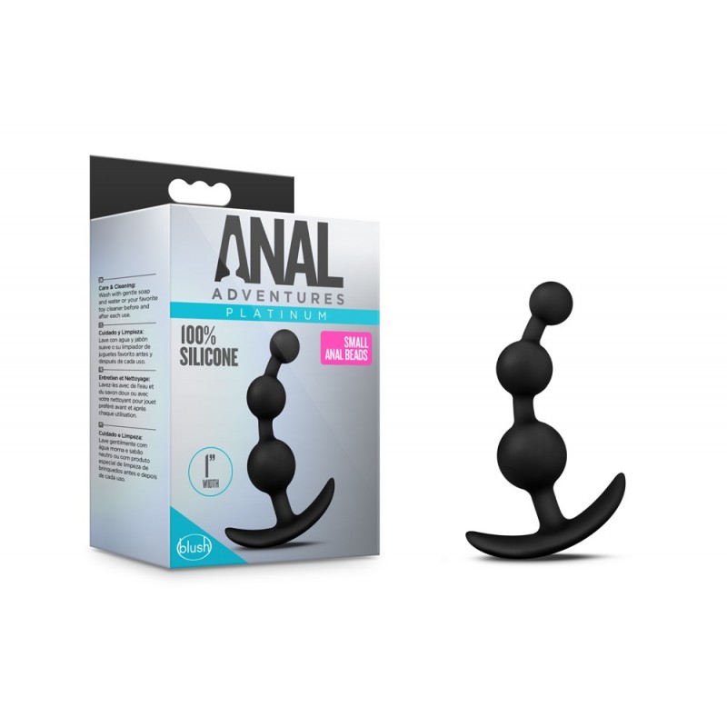 Anal Adventures Platinum - Small Anal Beads